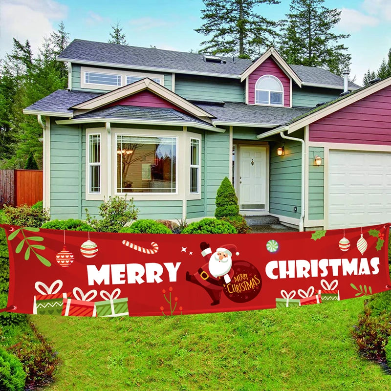 Christmas Hanging Flag Merry Christmas Decoration