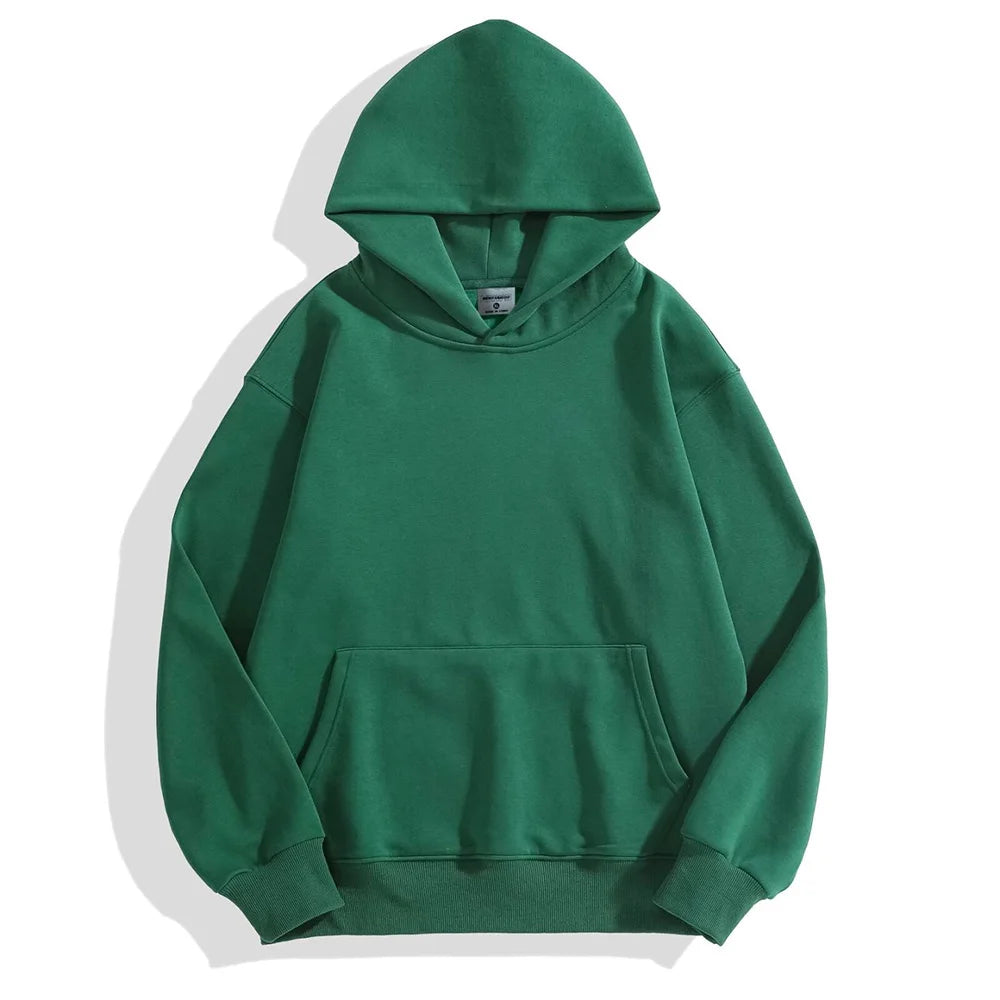 Men Thickened Tight Polar Fleece Pullover Hoodie Women Sweatshirt