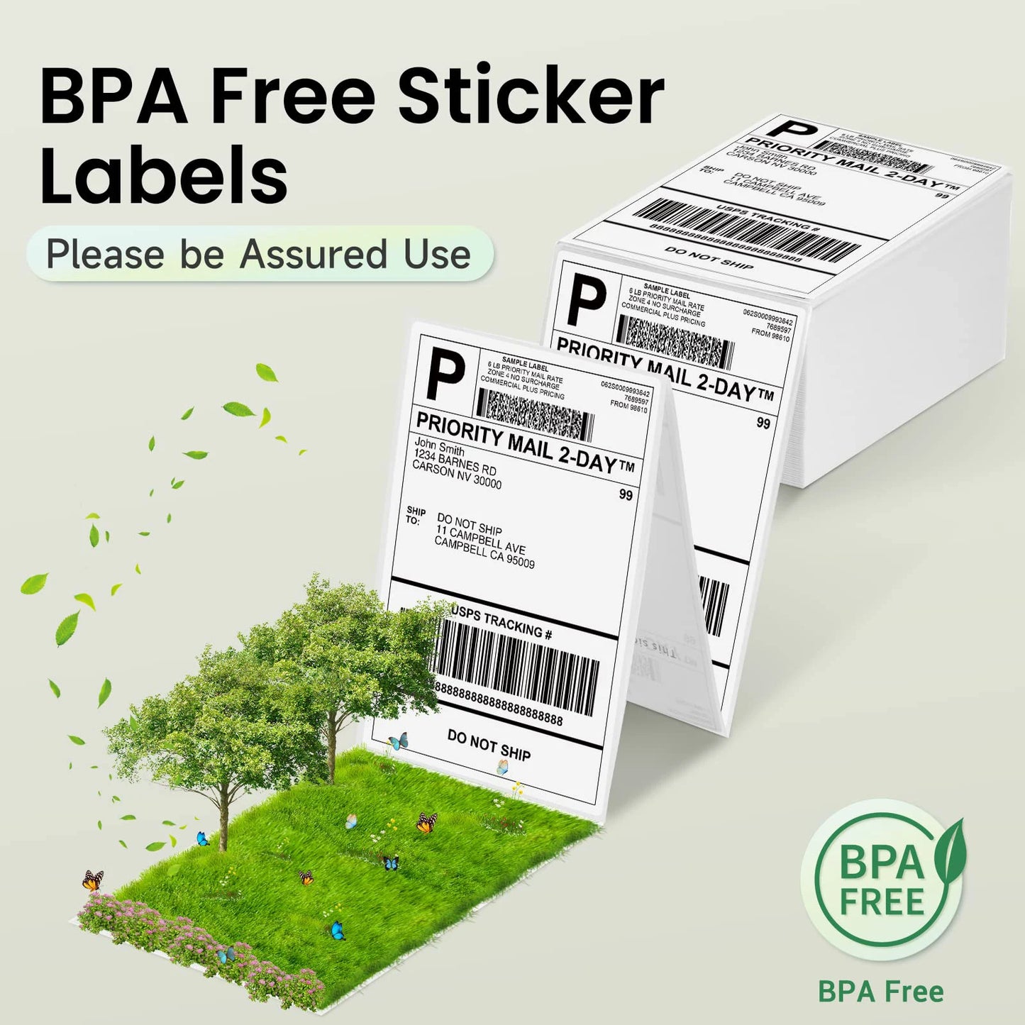 4"x6" inch Thermal Label Paper 100x150mm 100/500PCS For Thermal Shipping Labels DHL UPS Express Barcode