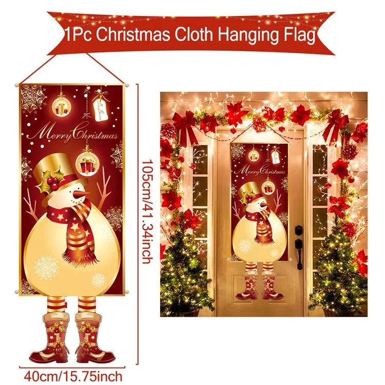 Christmas Hanging Flag Merry Christmas Decoration