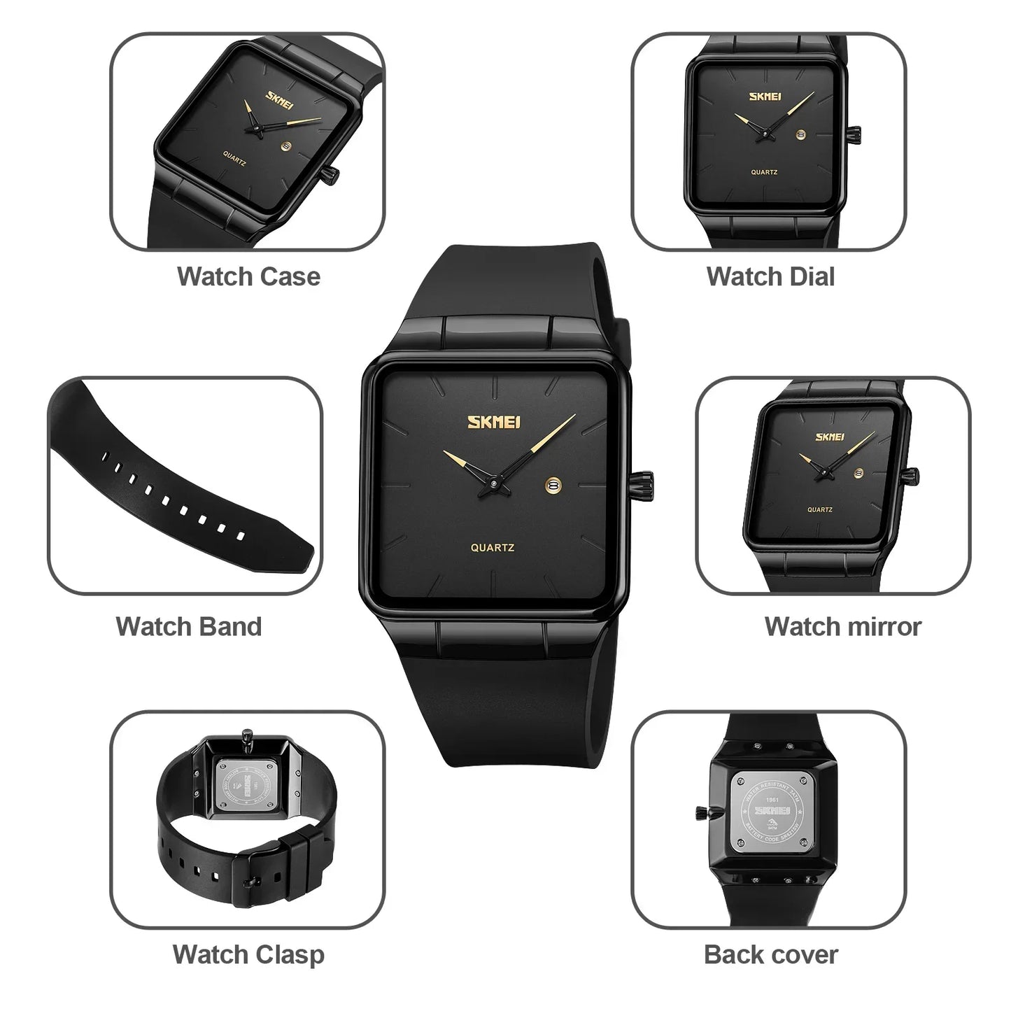Waterproof Time Date Clock Wristwatches