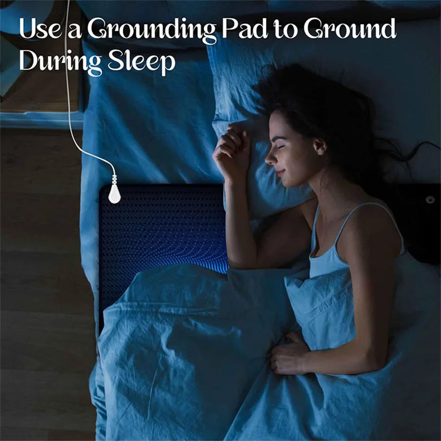 Bed grounding pad, grounding bed sheet, mattress and other multi-purpose pads, mattress with grounding wire