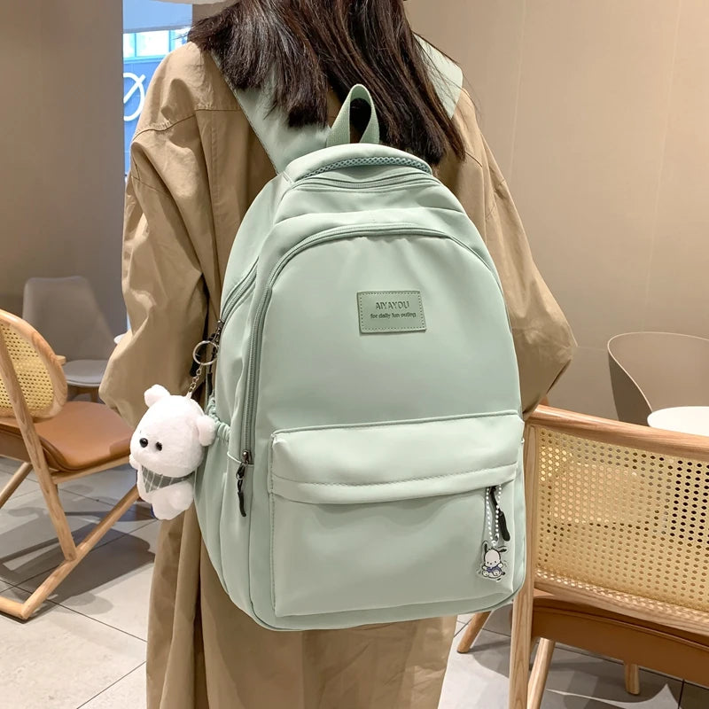 Waterproof College Backpack Trendy Women