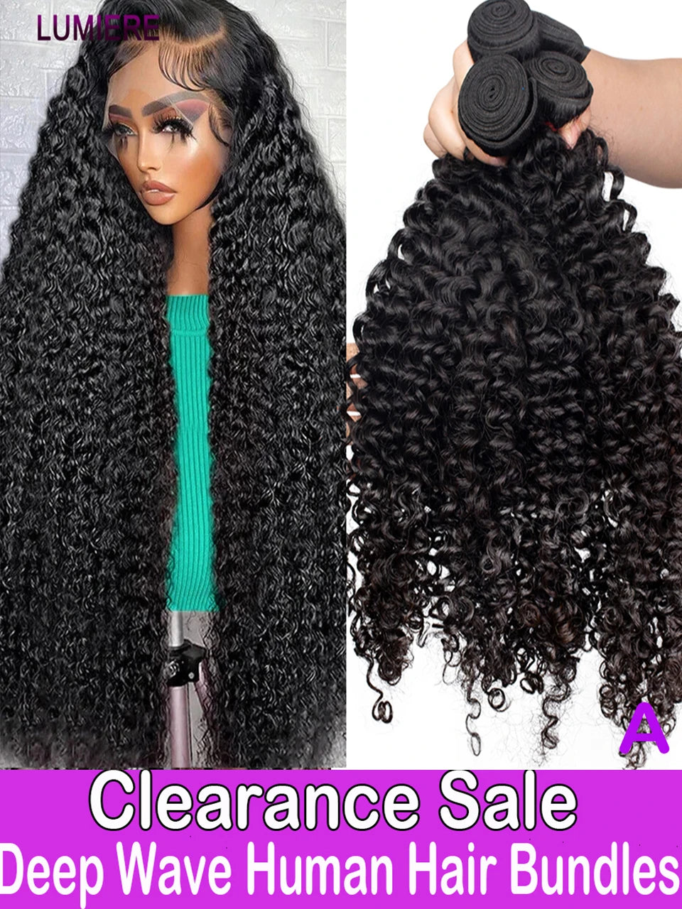 Afro Kinky Deep Curly Human Hair Bundle 100% Virgin Human Hair Unprocessed Hair Extension Top Quality Wholeasle 18A Double Weft