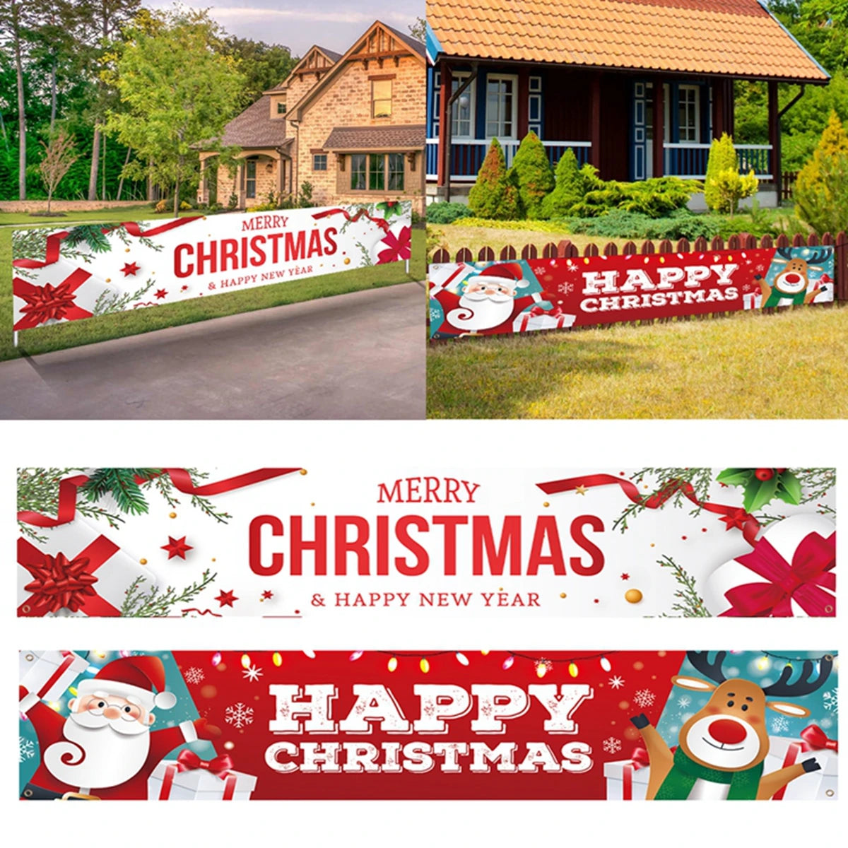 Christmas Hanging Flag Merry Christmas Decoration