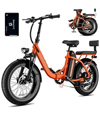 LUCKEEP C23 Folding Electric Bike 750W Motor 48V15Ah Removable Battery E Bike Unlock with NFC 20-inch Fat Tires Electric Bicycle