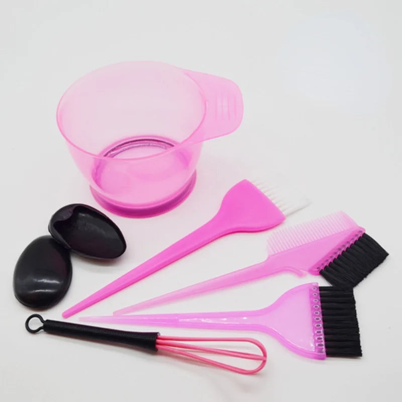 5Pcs/Set Hair Dye Color Brush Bowl