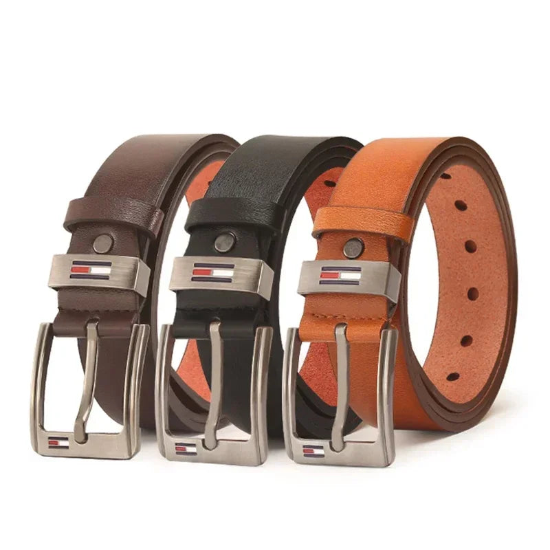 High Quality Men Belt Alloy Square