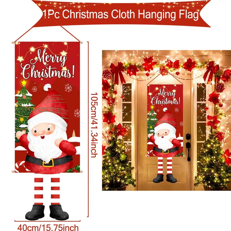 Christmas Hanging Flag Merry Christmas Decoration