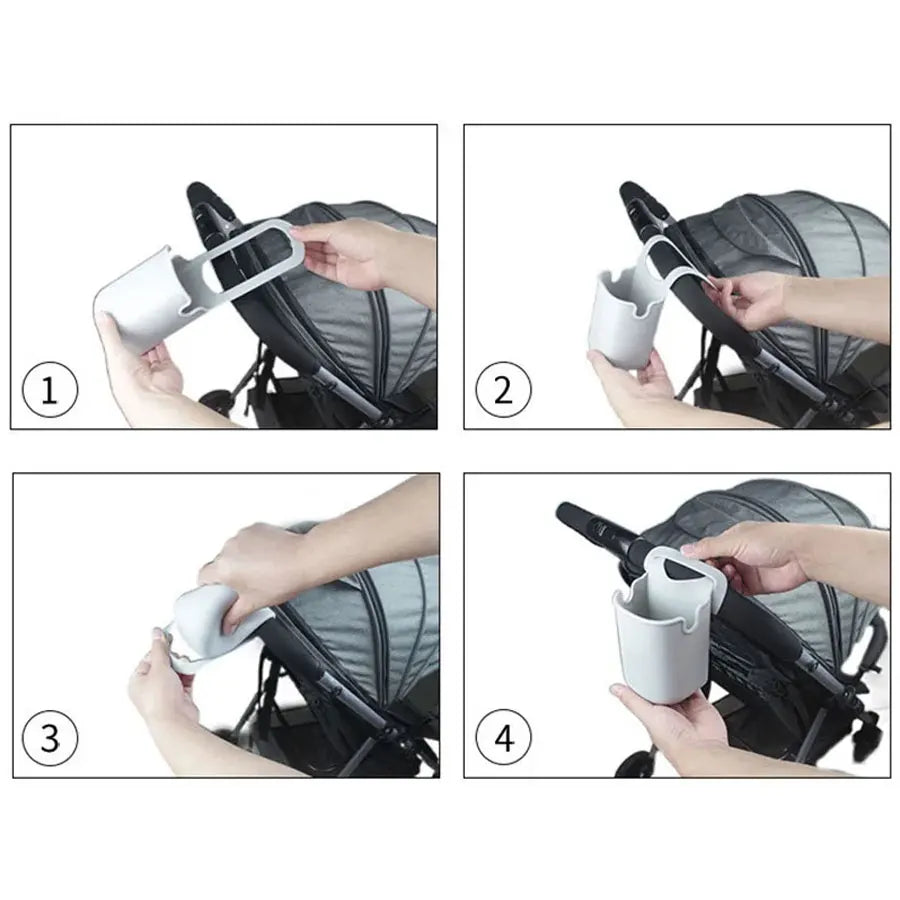 Baby Stroller Multifunctional Silicone Cup Holder Wheelchair Baby Stroller Bicycle Bottle Holder Bottle Storage Bag