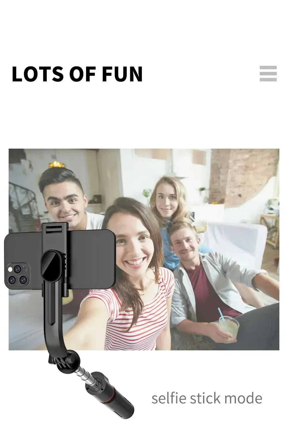 Wireless Selfie Stick for Smartphone, 44 Inch Tripod with Bluetooth Remote,