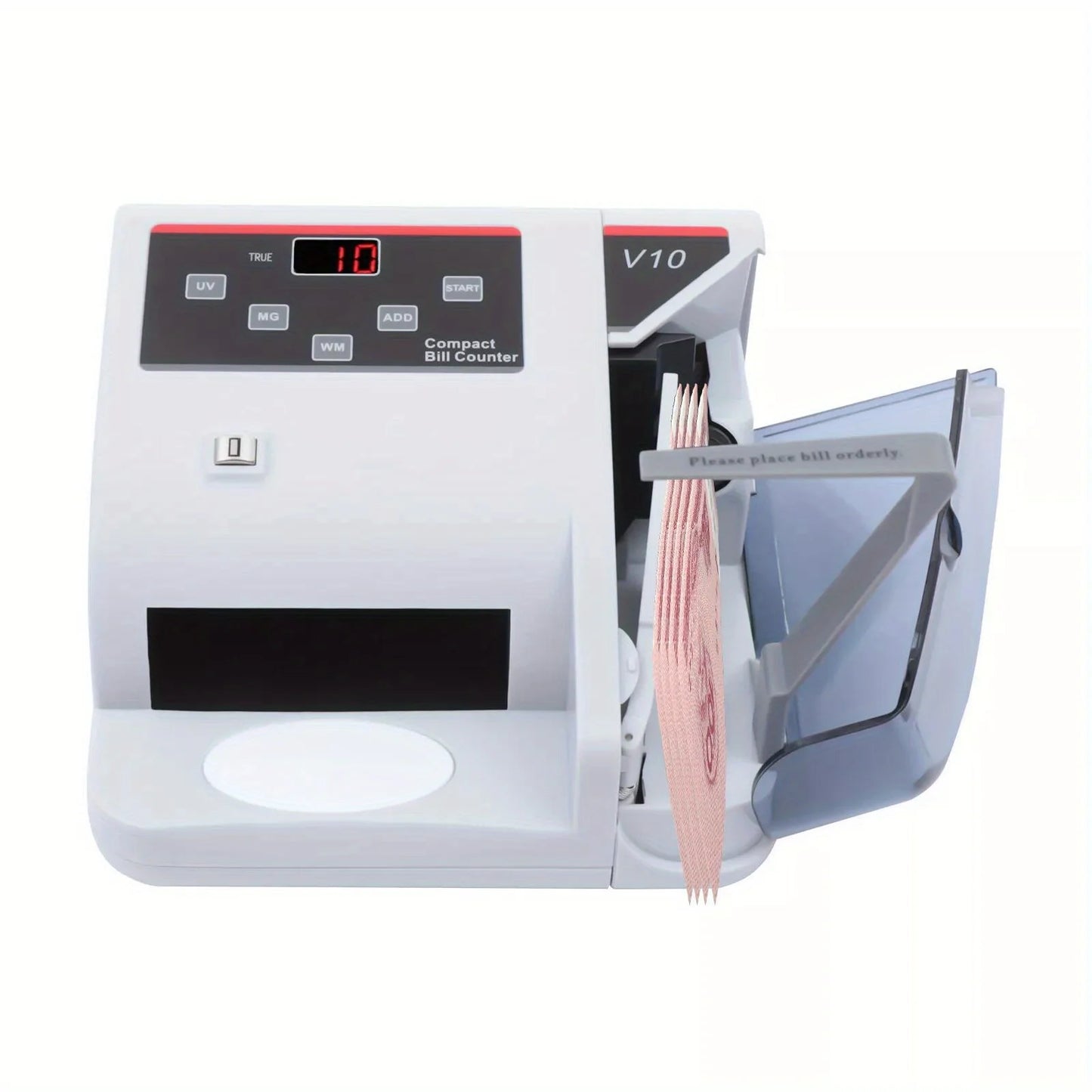 Portable Money Bill Counter Counting Machine with UV/MG/WM Counterfeit Detection