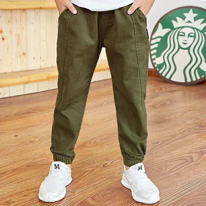 Spring Autumn Cotton Boys Pants Children Trousers Casual Kids Sports Pants 3 4 5 6 7 8 9 10 11 12 13 Years  Boys Clothes