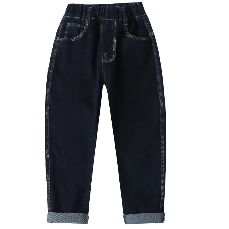 3-14 Years Plain Blue Boy jeans