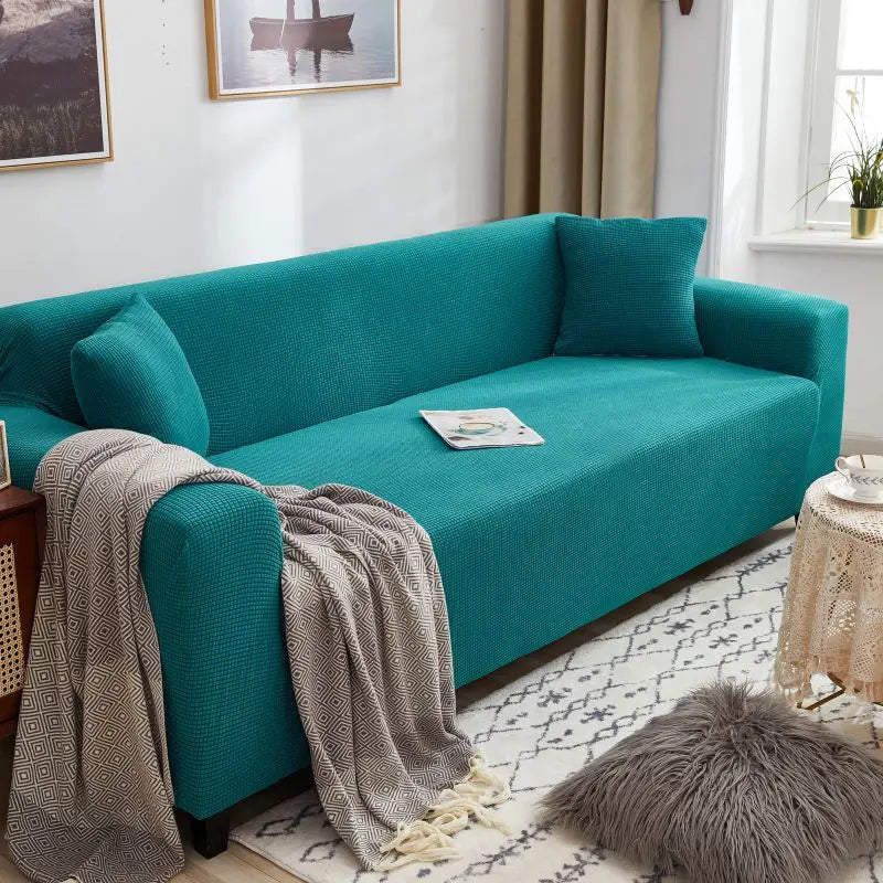 Adjustable Elastic Sofa Cover Armchair Protector Corner L Shape Stretch Slipcovers Couch Cover 1/2/3/4/5 Seater  For Living Room