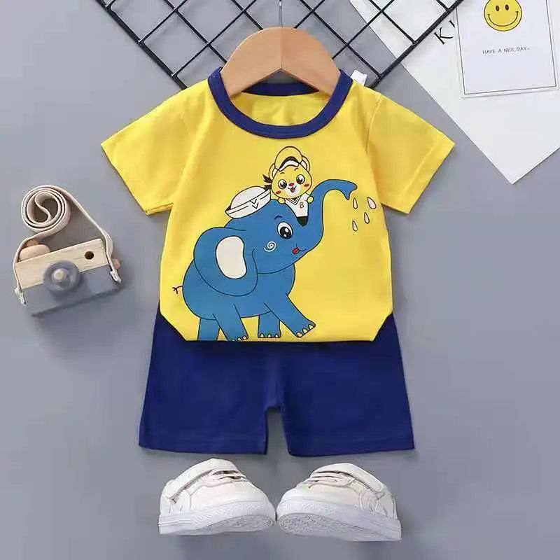 Kids Boys Girls Clothing Sets Summer Kids Outfit