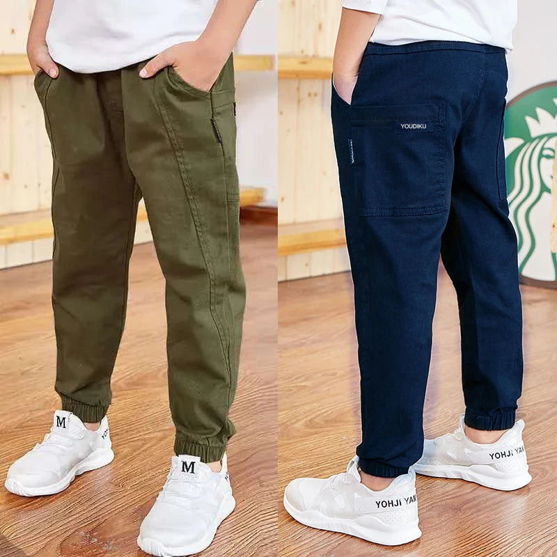 Spring Autumn Cotton Boys Pants Children Trousers Casual Kids Sports Pants 3 4 5 6 7 8 9 10 11 12 13 Years  Boys Clothes