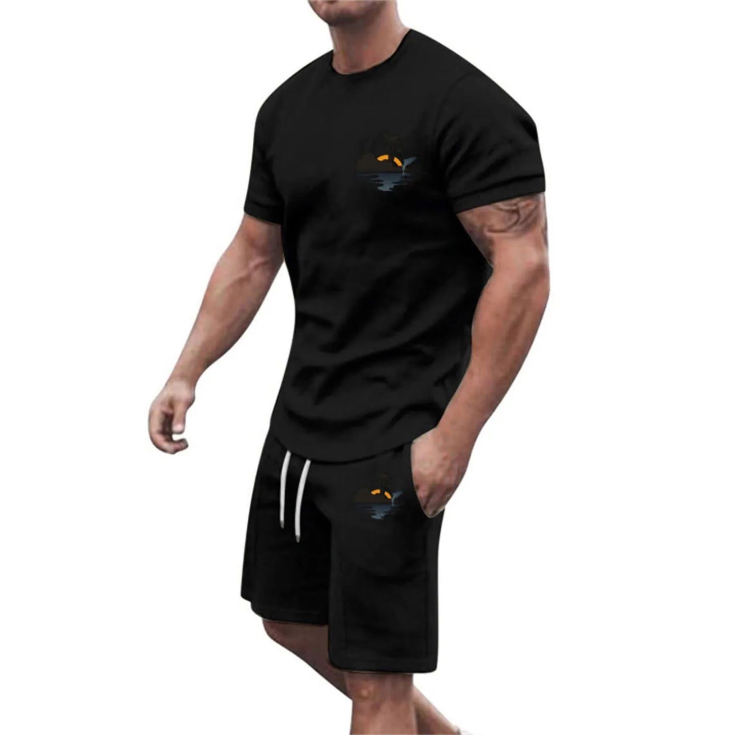 Tracksuit Set Beach Shorts For Men