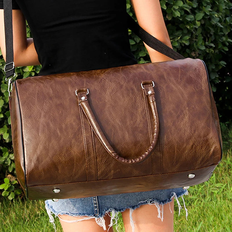 Leather Travel Bag Large Duffle
