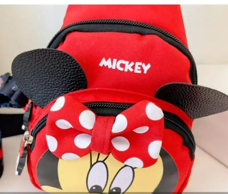 Disney 2024 New Fashion Mickey Cartoon Single Shoulder Crossbody Bag for Boys and Girls Cute Girls Coin Crossbody Bag