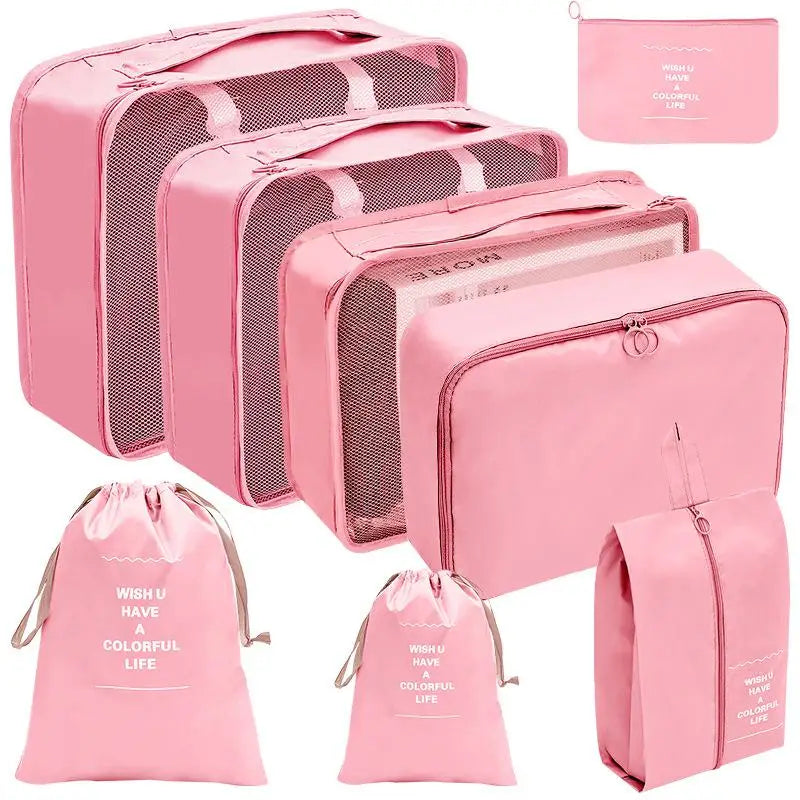 7/8/9/10 Pcs Set Travel Organizer Storage Bags