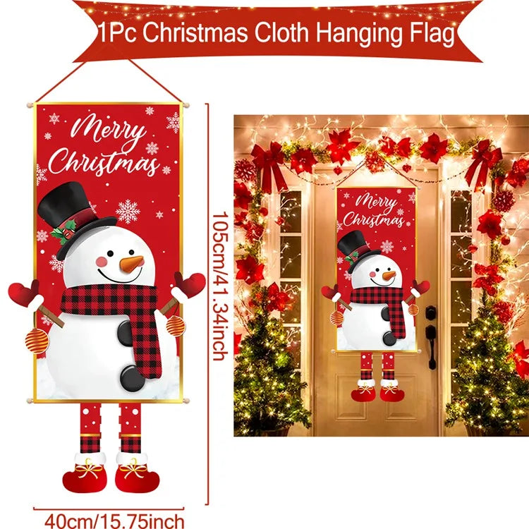 Christmas Hanging Flag Merry Christmas Decoration