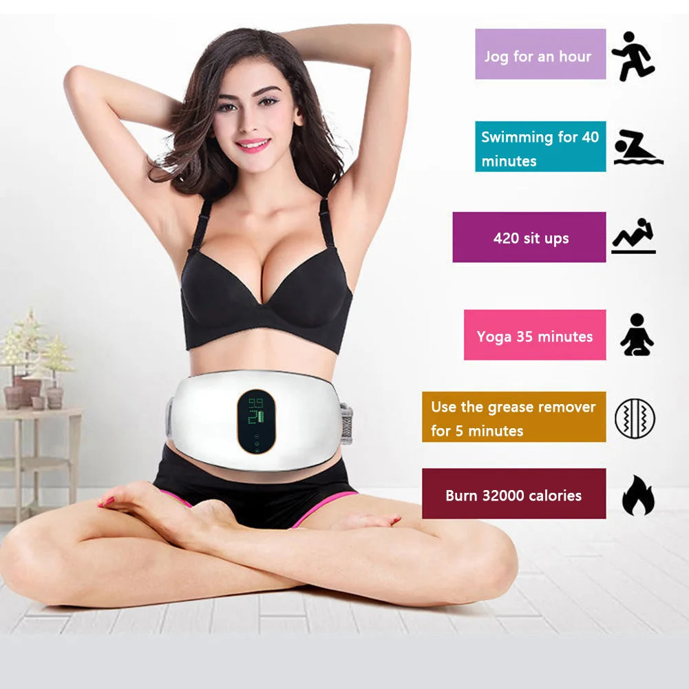 Electric Slimming Machine Weight Loss Belly Body Thin Waist Belt Fat Burning