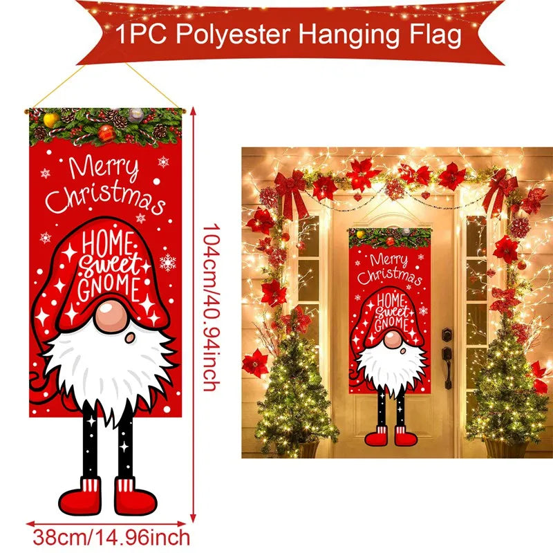 Christmas Hanging Flag Merry Christmas Decoration