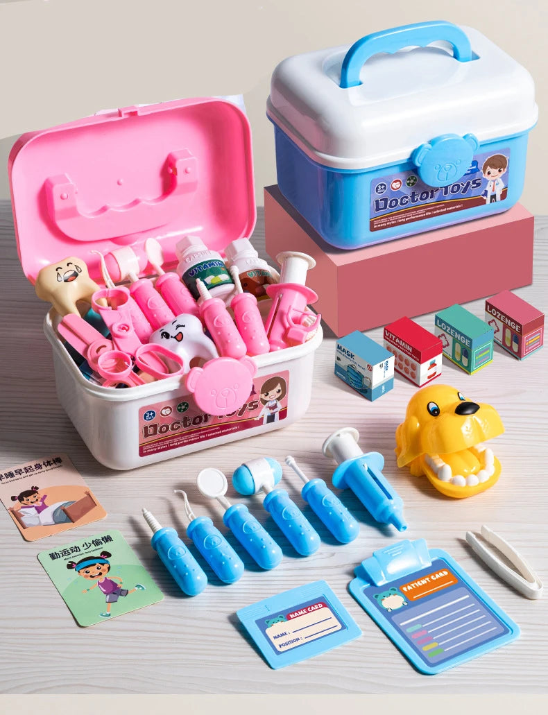 Children Doctor Play Set Simulation Nurse Toy Doctor Accessories for Kids Home Play