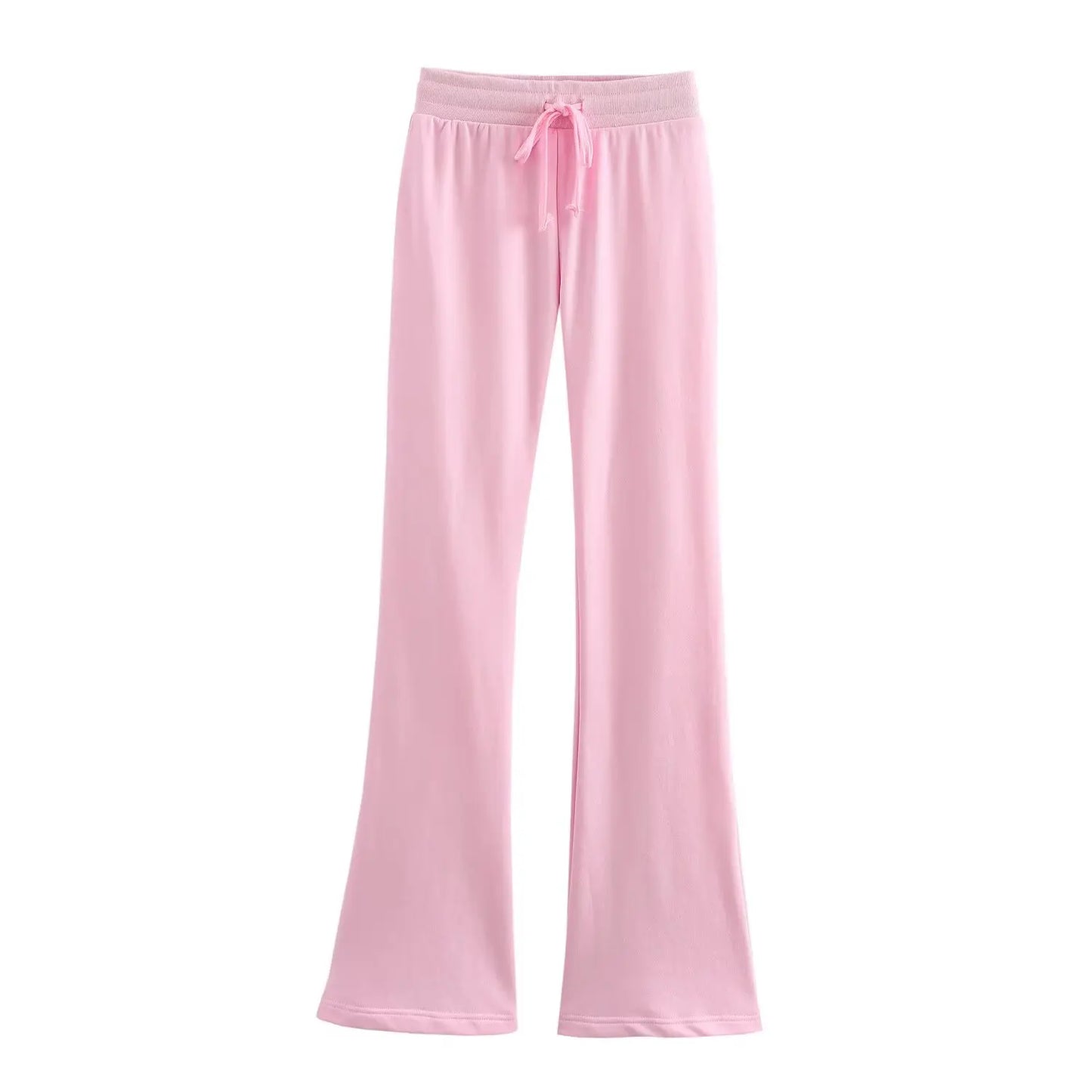 RARA Women's Zip Up Stand Collar Jacket and Drawstring Flared Pants Set Comfortable and Stylish for Everyday Activities
