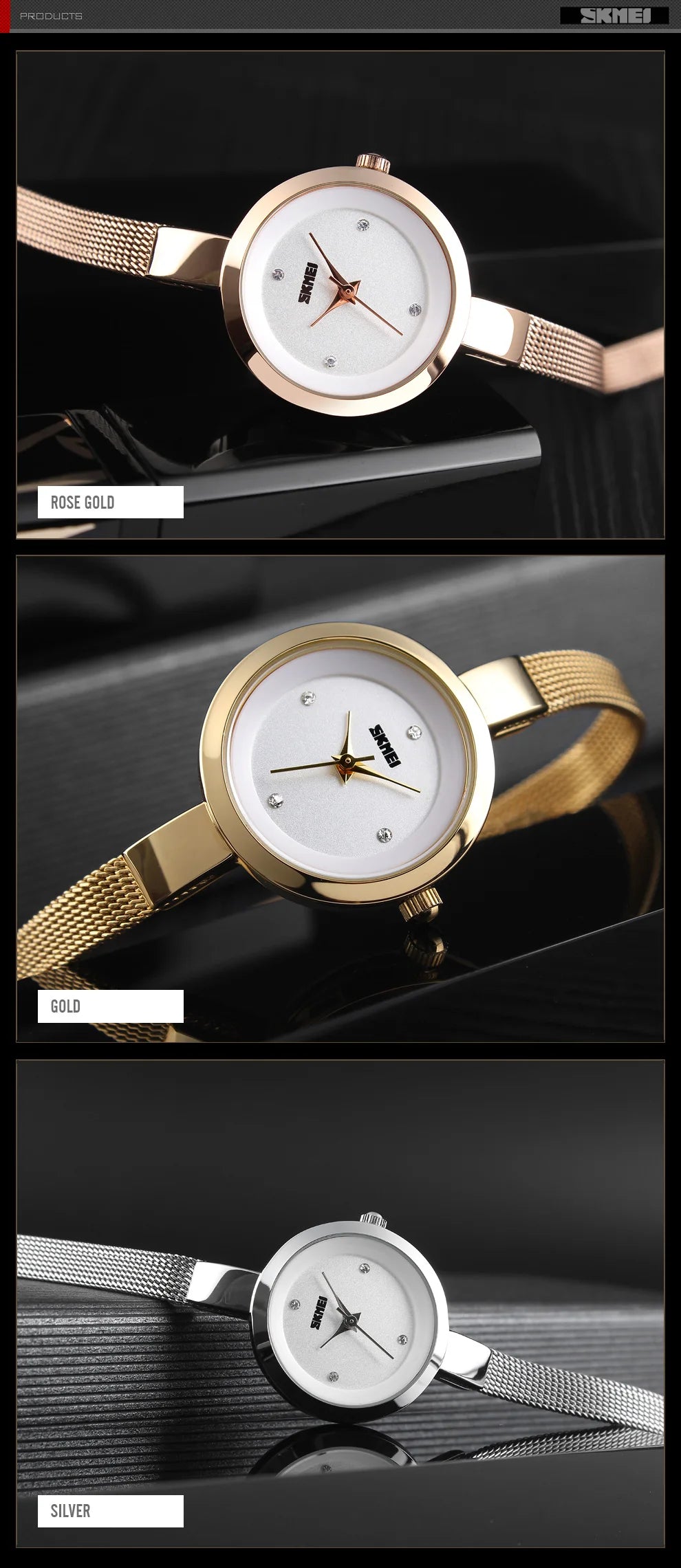 SKMEI 1390 Luxury Sport Girl Bracelet Womens Wristwatches Elegant Sport Waterproof Quartz Watch for Women 1410 Montre Femme