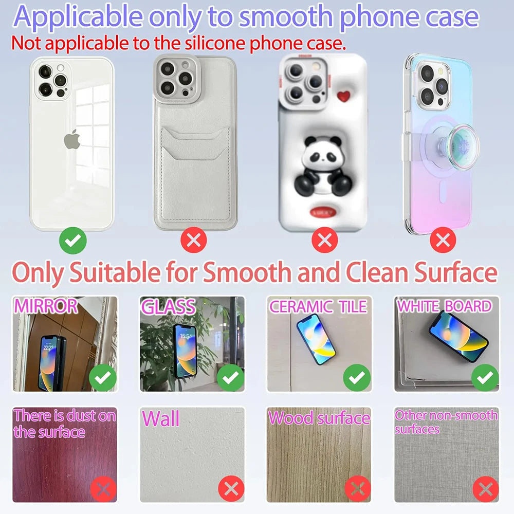 2pcs Mobile Phone Silicone Suction Cup Suitable For Leather Case Tablet Computer Mobile Phone Suction Cup