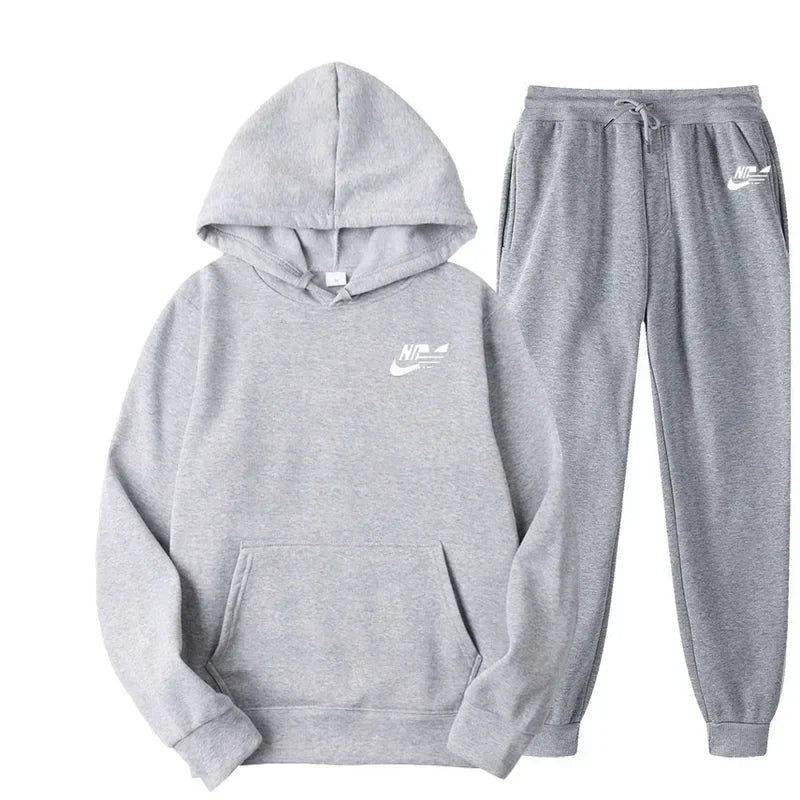 Two Piece Sets Sweatshirts Men Women Street Los Fashion Printed Sports Suit