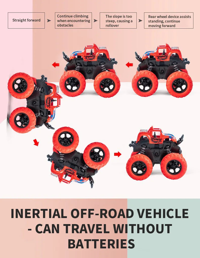 4PCS/2PCS/1PC Inertial off-road vehicle toys - suitable for Halloween, Christmas, boys and girls gifts