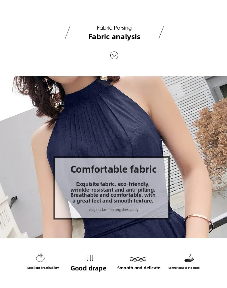 Ele ort Neline Evening Dr Women's New 2026 Faionable Fairy T Sle High End Polyester ort Dr for Par