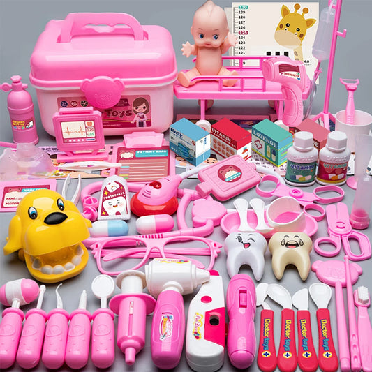 Children Doctor Play Set Simulation Nurse Toy Doctor Accessories for Kids Home Play