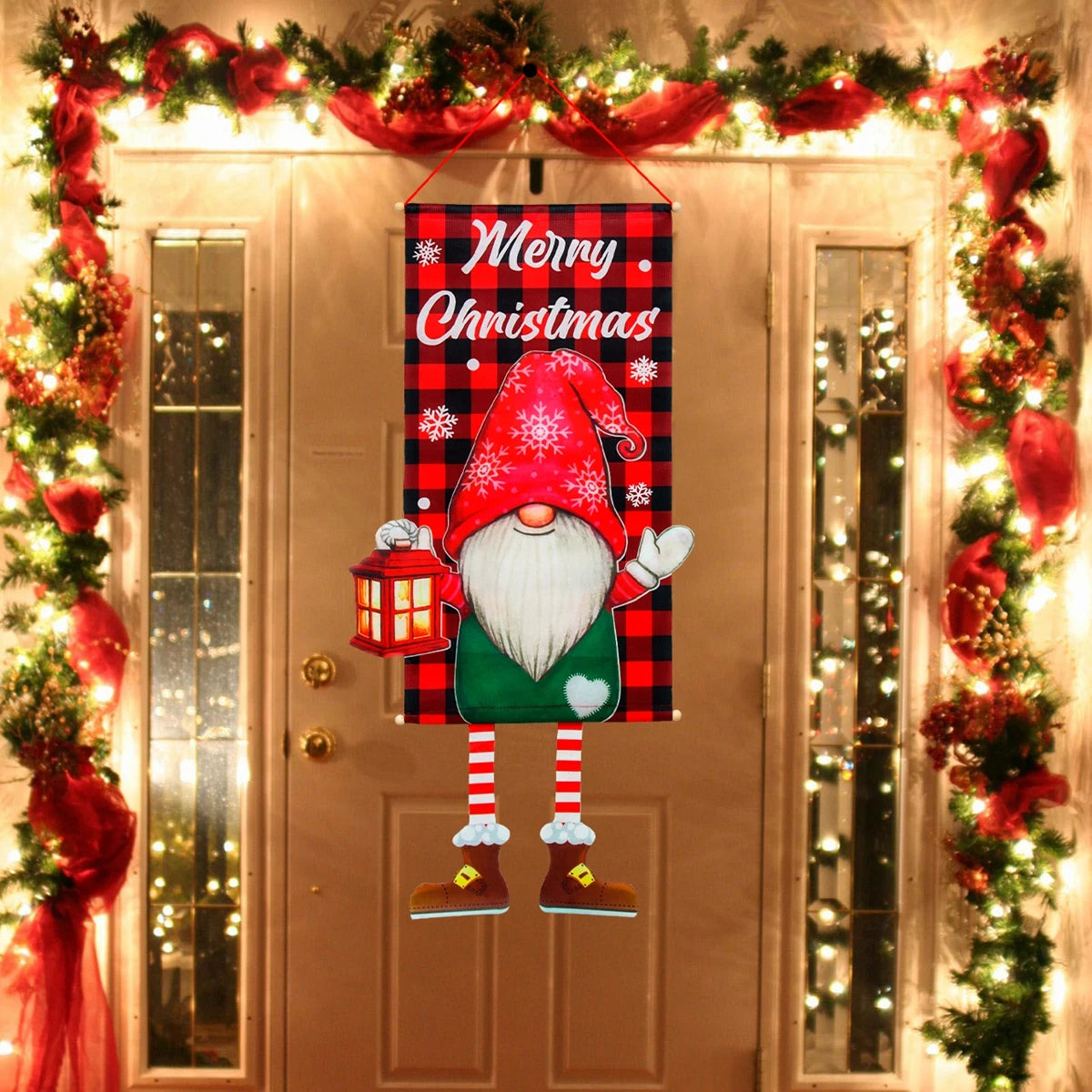 Christmas Hanging Flag Merry Christmas Decoration