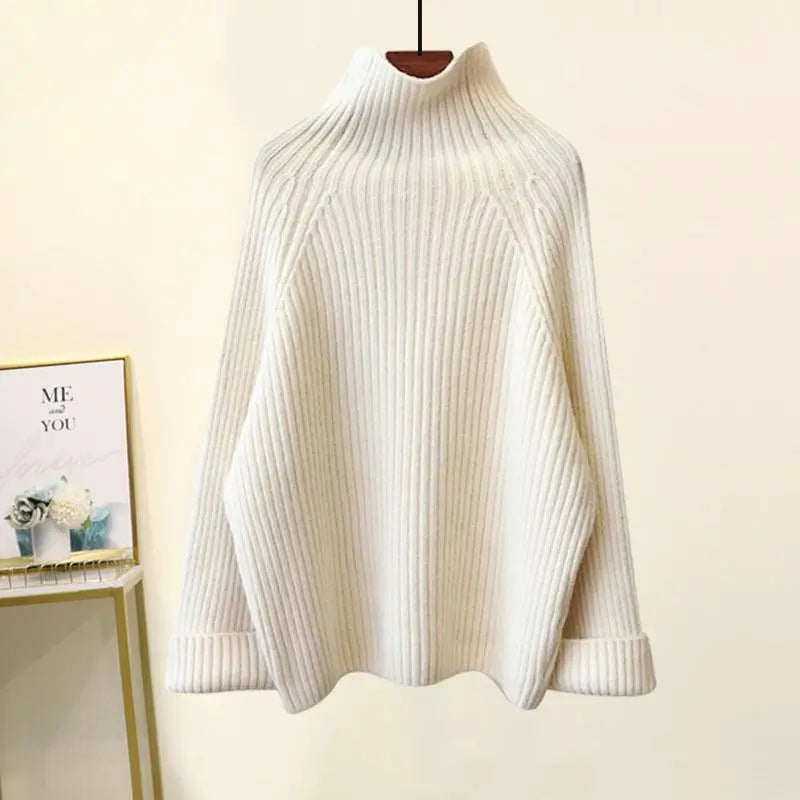Plus Size Autumn Winter Women's Set New Lazy Style Sweater And Slimming Casual Pants Two Piece Set Trendy Elastic Knitted Fabric