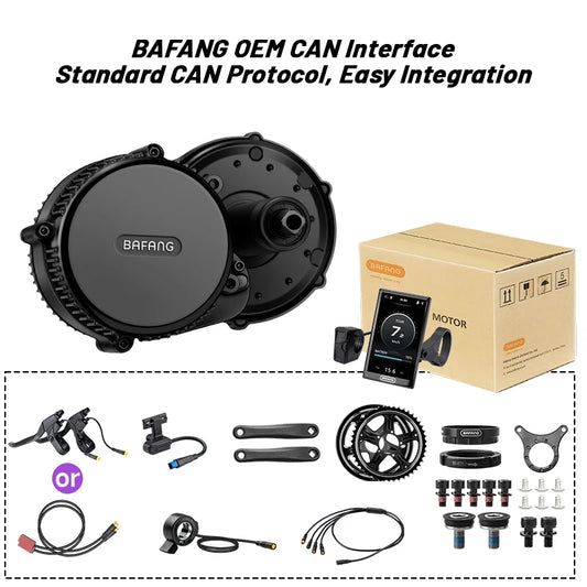 Bafang Mid Drive Motor Kit CAN BUS No Battery BBS02B 48V 750W 500W 350W 250W 500W 36V 250W Electric Bicycle eBike Conversion Kit