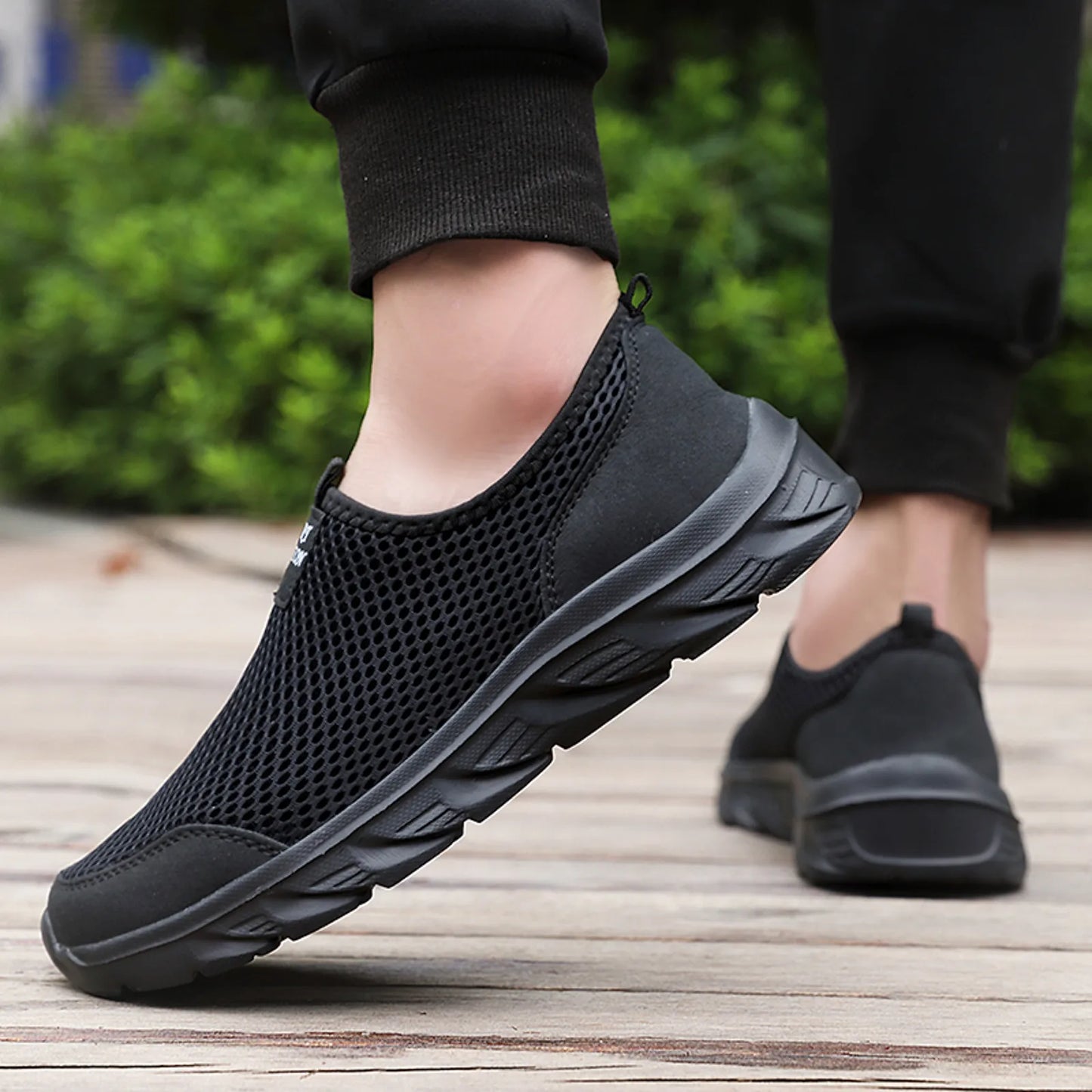 Simple Pure Color Mesh Breathable Comfortable Zapatillas Informales