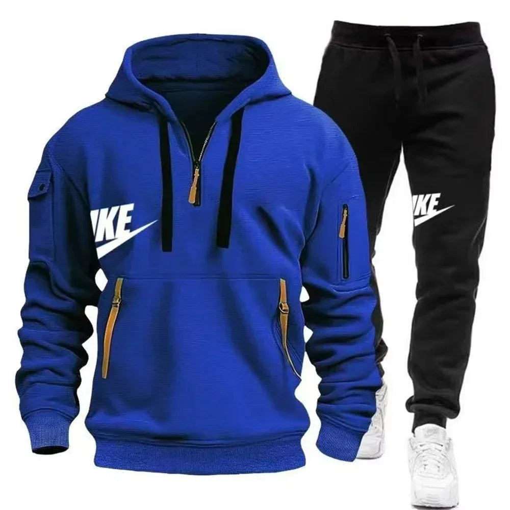 2025 New men's autumn and winter suit zipper hoodie