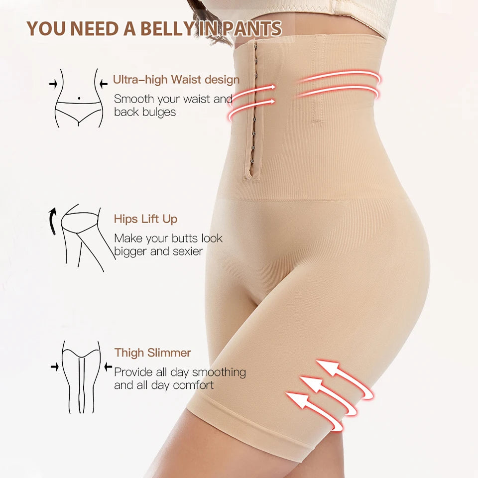 High Waist Flat Belly Belt Stretch Shapewear Waist Sheath Slimming Panties Abdomen Control Women Body Shaper Modeling Straps