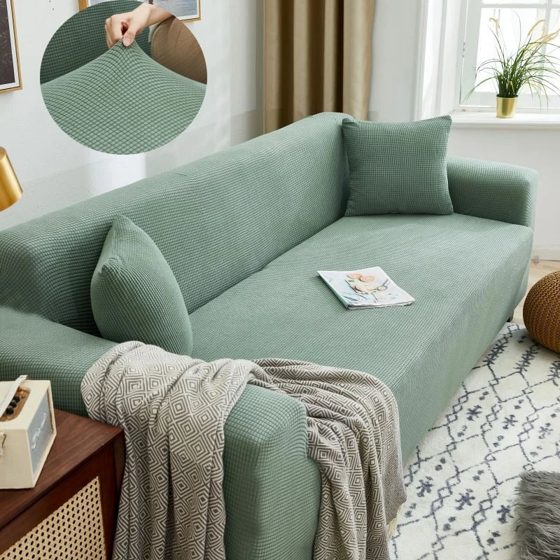 Adjustable Elastic Sofa Cover Armchair Protector Corner L Shape Stretch Slipcovers Couch Cover 1/2/3/4/5 Seater  For Living Room