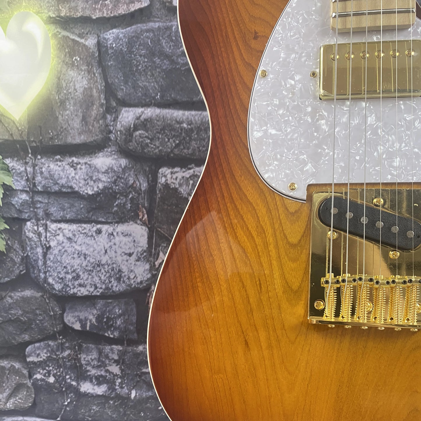 IN STOCK 6-string electric guitar, maple fingerboard, HS pickups, basswood body 22 frets