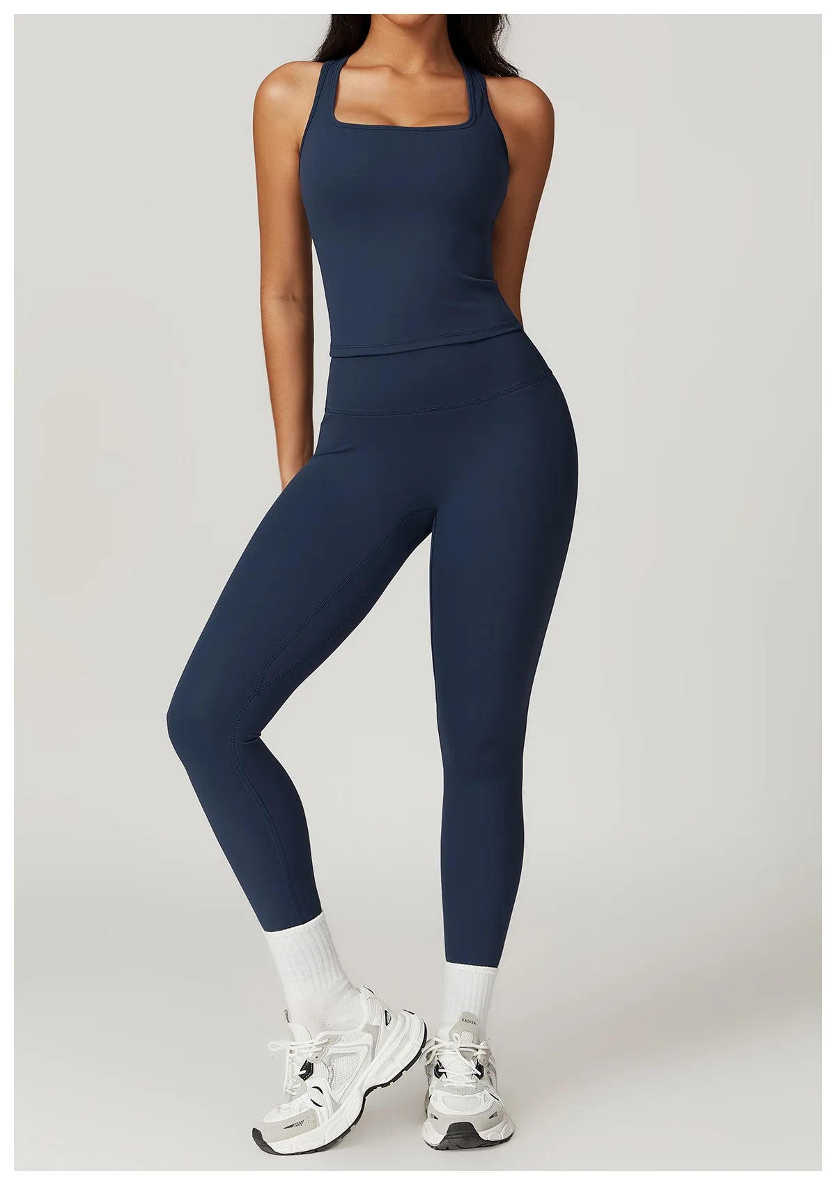 Two Pieces Fitness Yoga Set Women Gym Push Up Running Sportswear Female High Waist Tracksuits Workout Clothers Athletic Wear