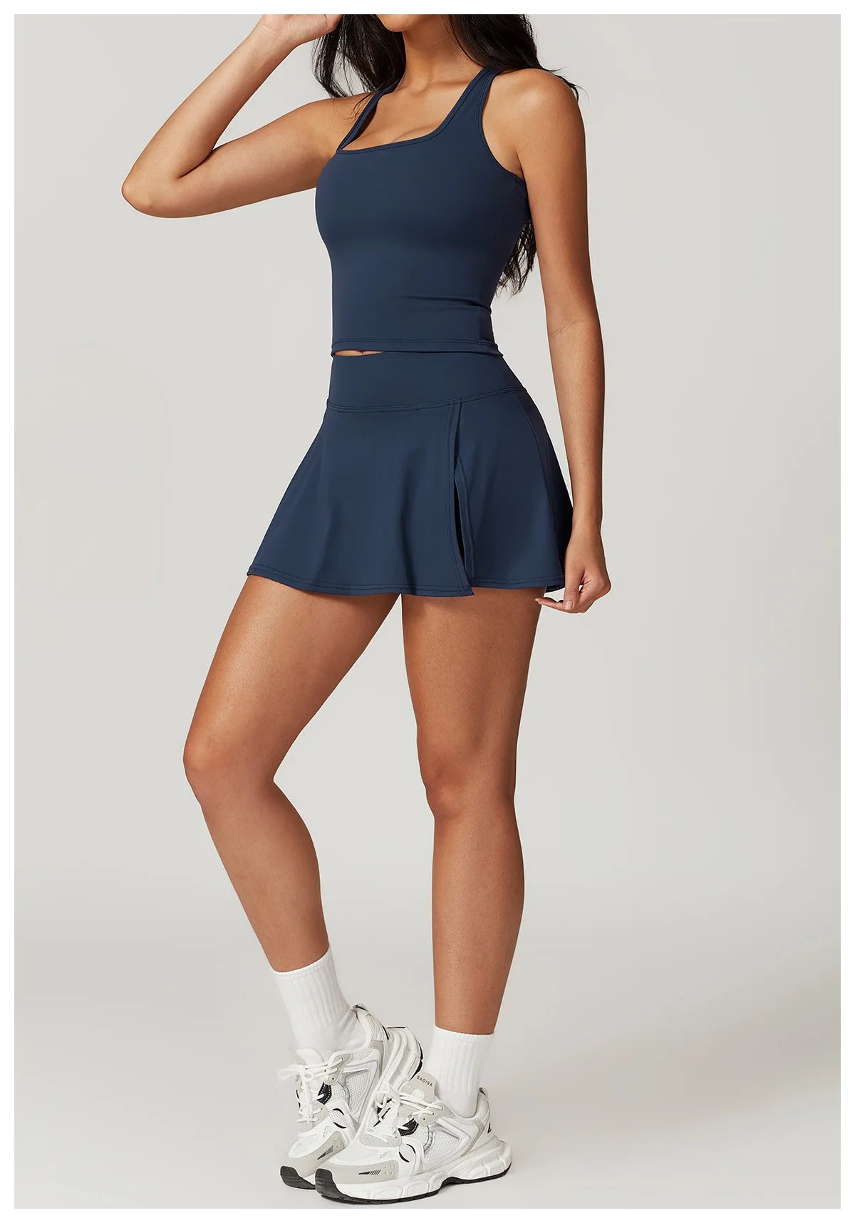 Two Pieces Fitness Yoga Set Women Gym Push Up Running Sportswear Female High Waist Tracksuits Workout Clothers Athletic Wear