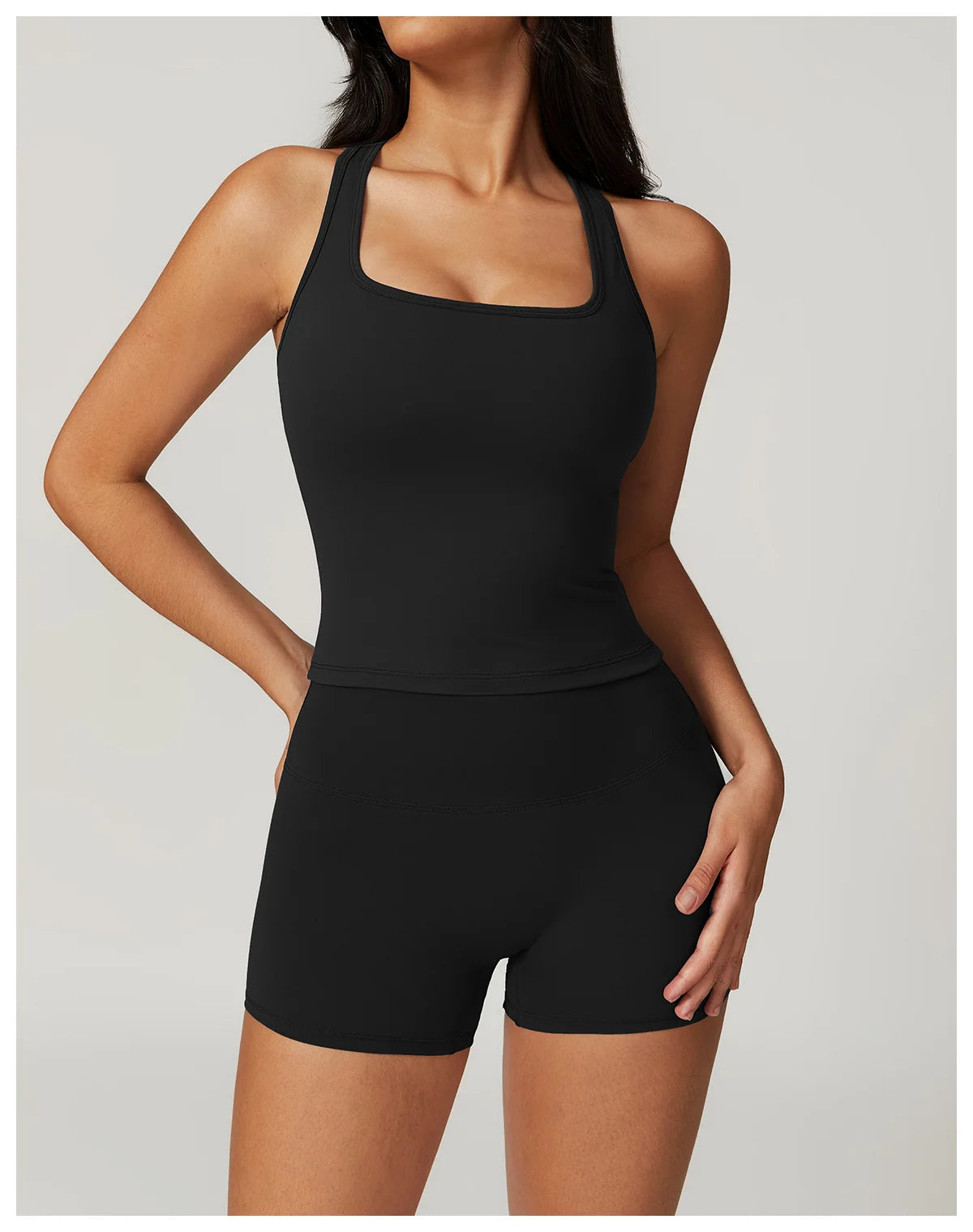 Two Pieces Fitness Yoga Set Women Gym Push Up Running Sportswear Female High Waist Tracksuits Workout Clothers Athletic Wear