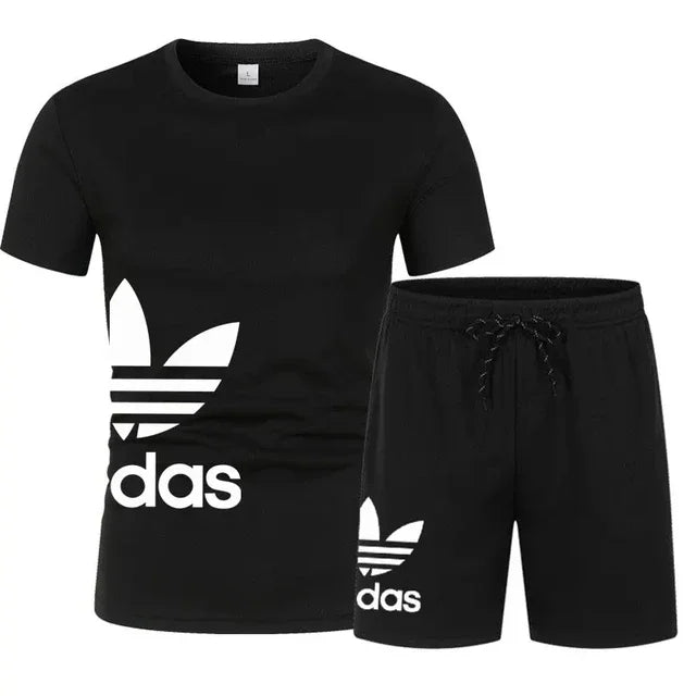Men's shorts set, two-piece set, luxury designer clothing, fashionable garter, gym.