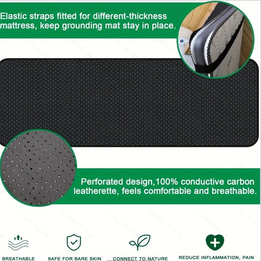 Bed grounding pad, grounding bed sheet, mattress and other multi-purpose pads, mattress with grounding wire