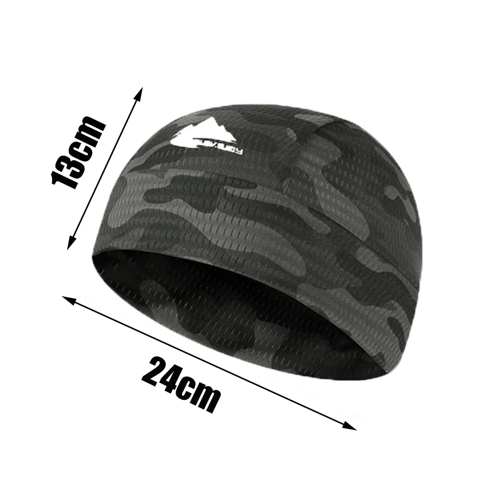 Cooling Skull Cap Helmet Lining Breathable Sweat Wicking Cycling Sports Running Hat Comfortable Outdoor Hiking Cap Quick Dry Cap